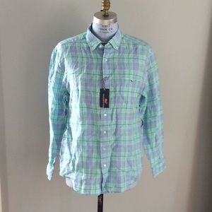 Vineyard Vines 100% Linen Tucker Shirt Classic Fit